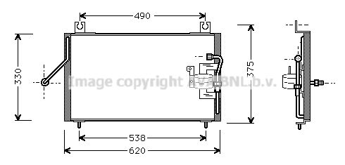 AVA QUALITY COOLING Kondensaator,kliimaseade KA5003